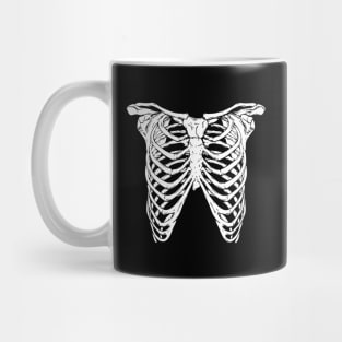 Punk Style Rib Cage Skeleton Mug